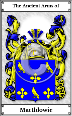 MacIldowie Family Crest Download (JPG)  Book Plated - 150 DPI