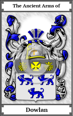 Dowlan Family Crest Download (JPG) Book Plated - 300 DPI