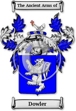 Dowler Family Crest Download (jpg) Legacy Series - 150 DPI