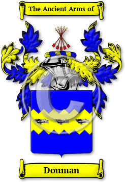 Douman Family Crest Download (jpg) Legacy Series - 150 DPI