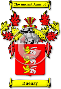 Duenay Family Crest Download (jpg) Legacy Series - 150 DPI