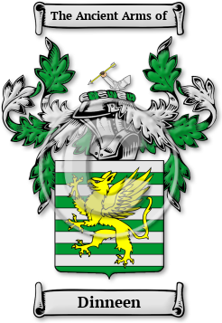 Dinneen Family Crest Download (JPG) Legacy Series - 600 DPI