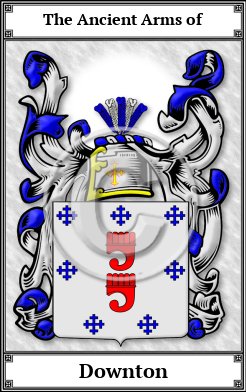 Downton Family Crest Download (JPG)  Book Plated - 150 DPI