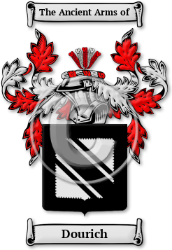 Dourich Family Crest Download (jpg) Legacy Series - 150 DPI