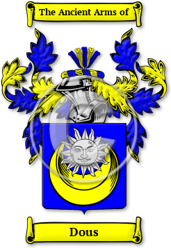 Dous Family Crest Download (jpg) Legacy Series - 150 DPI