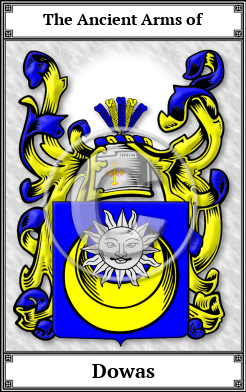 Dowas Family Crest Download (JPG)  Book Plated - 150 DPI