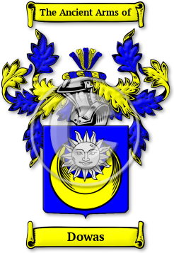 Dowas Family Crest Download (jpg) Legacy Series - 150 DPI