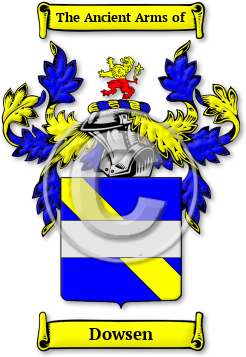 Dowsen Family Crest Download (jpg) Legacy Series - 150 DPI