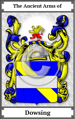 Dowsing Family Crest Download (JPG)  Book Plated - 150 DPI