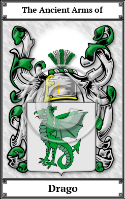 Drago Family Crest Download (JPG)  Book Plated - 150 DPI