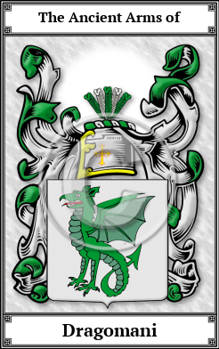 Dragomani Family Crest Download (JPG)  Book Plated - 150 DPI