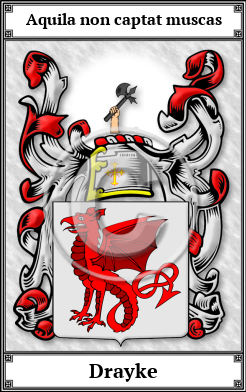 Drayke Family Crest Download (JPG)  Book Plated - 150 DPI