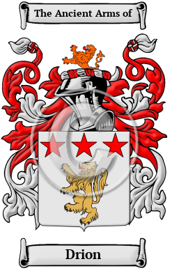 Drion Family Crest/Coat of Arms