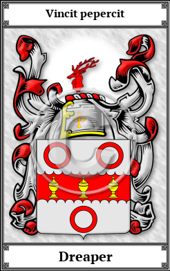 Dreaper Family Crest Download (JPG)  Book Plated - 150 DPI