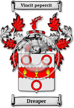 Dreaper Family Crest Download (jpg) Legacy Series - 150 DPI