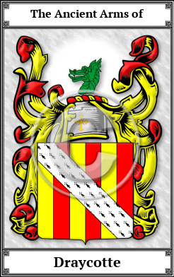 Draycotte Family Crest Download (JPG)  Book Plated - 150 DPI