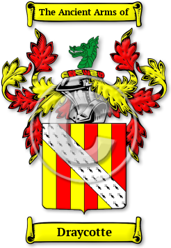 Draycotte Family Crest Download (jpg) Legacy Series - 150 DPI