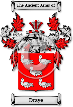Draye Family Crest Download (jpg) Legacy Series - 150 DPI