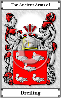 Dreiling Family Crest Download (JPG)  Book Plated - 150 DPI