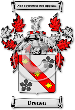 Drenen Family Crest Download (JPG) Legacy Series - 600 DPI