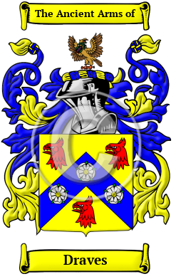 Draves Family Crest Download (JPG) Heritage Series - 600 DPI