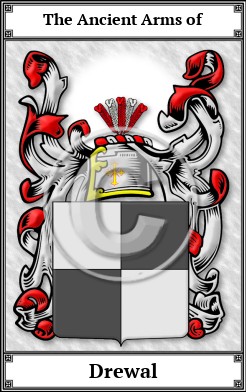 Drewal Family Crest Download (JPG)  Book Plated - 150 DPI