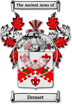 Drouet Family Crest Download (JPG) Legacy Series - 600 DPI