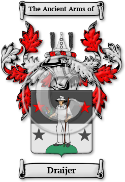 Draijer Family Crest Download (jpg) Legacy Series - 150 DPI