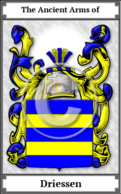 Driessen Family Crest Download (JPG) Book Plated - 600 DPI
