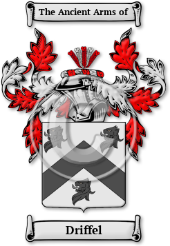 Driffel Family Crest Download (jpg) Legacy Series - 150 DPI