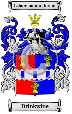 Drinkwine Family Crest Download (JPG) Heritage Series - 600 DPI