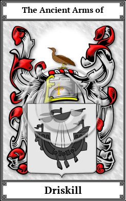 Driskill Family Crest Download (JPG)  Book Plated - 150 DPI