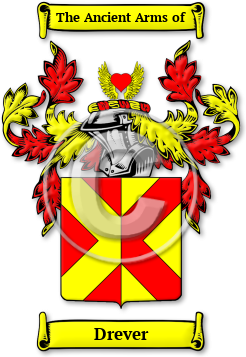 Drever Family Crest Download (jpg) Legacy Series - 150 DPI