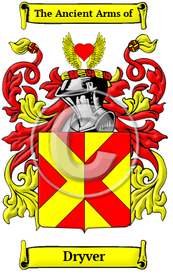 Dryver Family Crest/Coat of Arms