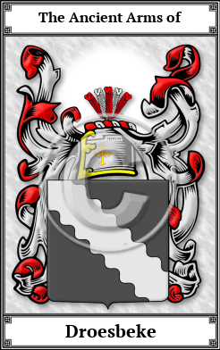 Droesbeke Family Crest Download (JPG)  Book Plated - 150 DPI