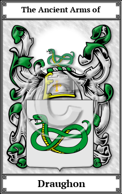 Draughon Family Crest Download (JPG)  Book Plated - 150 DPI