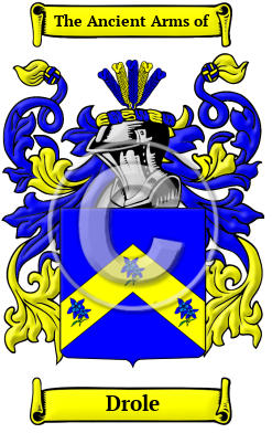Drole Family Crest Download (JPG) Heritage Series - 600 DPI