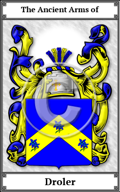 Droler Family Crest Download (JPG)  Book Plated - 150 DPI