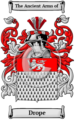 Drope Family Crest Download (JPG) Heritage Series - 600 DPI