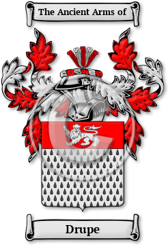 Drupe Family Crest Download (JPG) Legacy Series - 600 DPI