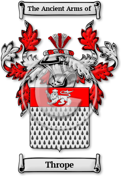 Thrope Family Crest Download (jpg) Legacy Series - 150 DPI