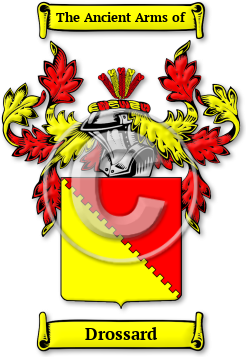 Drossard Family Crest Download (jpg) Legacy Series - 150 DPI