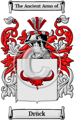Drück Family Crest Download (JPG) Heritage Series - 300 DPI