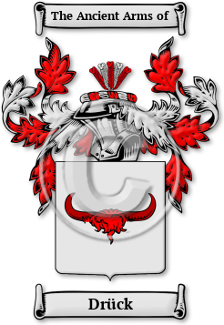 Drück Family Crest Download (jpg) Legacy Series - 150 DPI