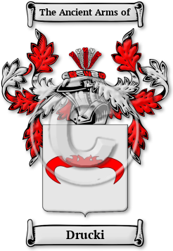 Drucki Family Crest Download (jpg) Legacy Series - 150 DPI