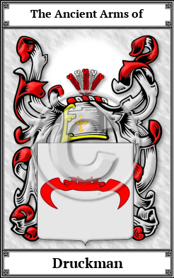Druckman Family Crest Download (JPG)  Book Plated - 150 DPI