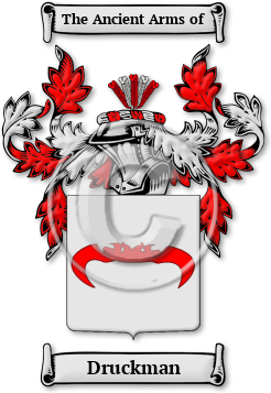 Druckman Family Crest Download (jpg) Legacy Series - 150 DPI
