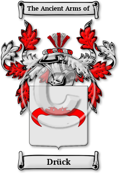 Drück Family Crest Download (JPG) Legacy Series - 600 DPI