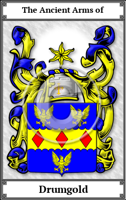 Drumgold Family Crest Download (JPG)  Book Plated - 150 DPI