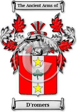 D'romers Family Crest Download (jpg) Legacy Series - 150 DPI